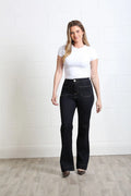 Abigail Wide Leg Jean Raw Wash