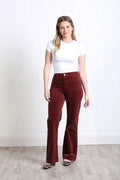 Bridget Cord Wide Leg Terracotta