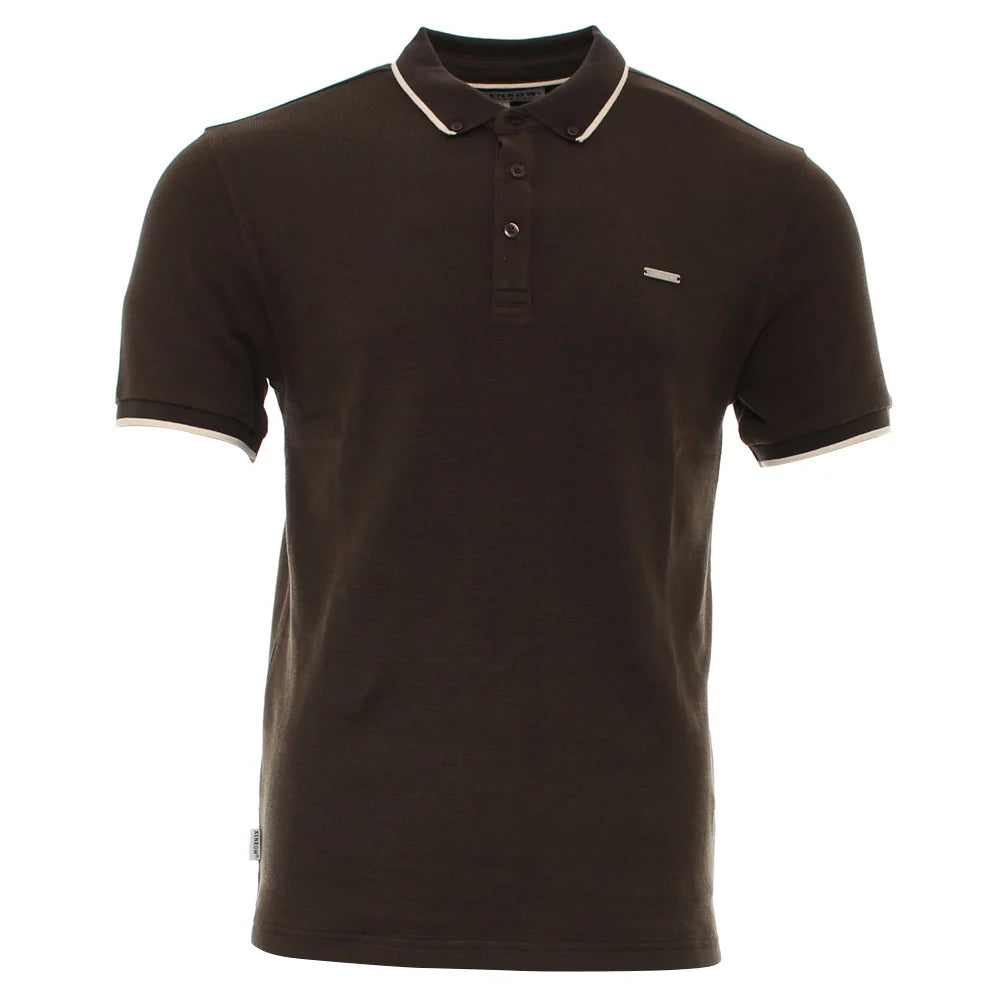 Chad Textured Polo Khaki