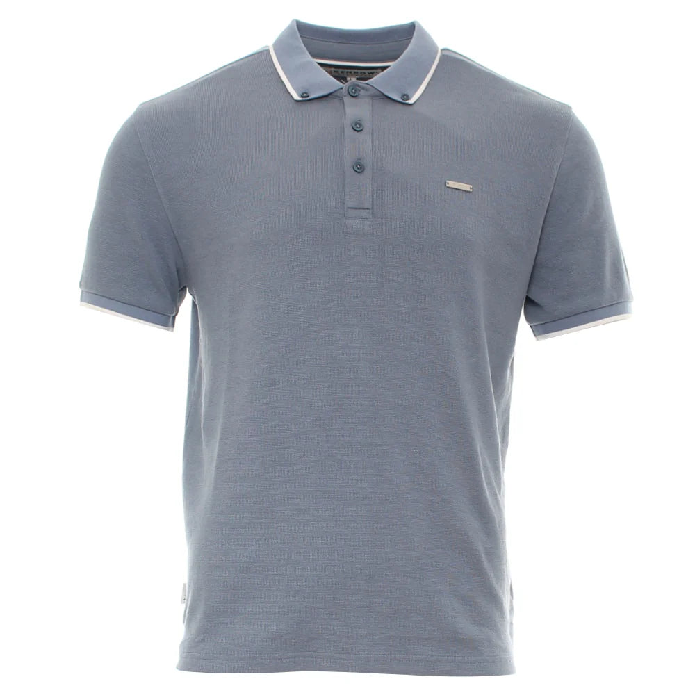 Chad Textured Polo Powder Blue