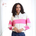 Eudora Half Zip Pink