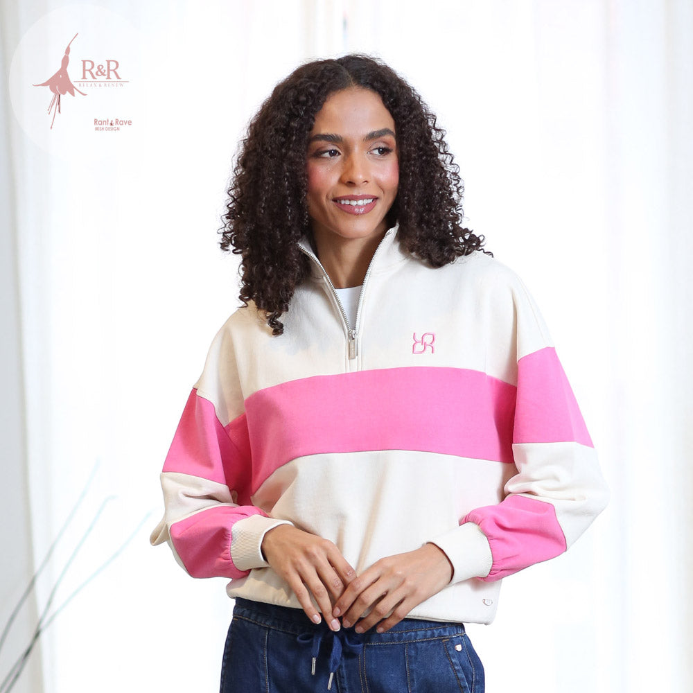 Eudora Half Zip Pink
