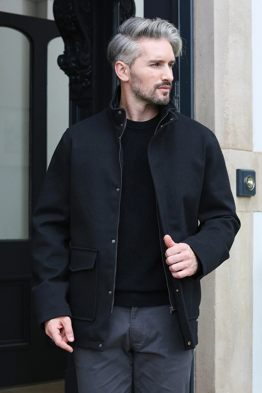 Huxley Coat Black