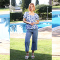 Etta Wide Leg Crop Jean Light Wash