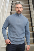 Justin Half Zip Powder Blue