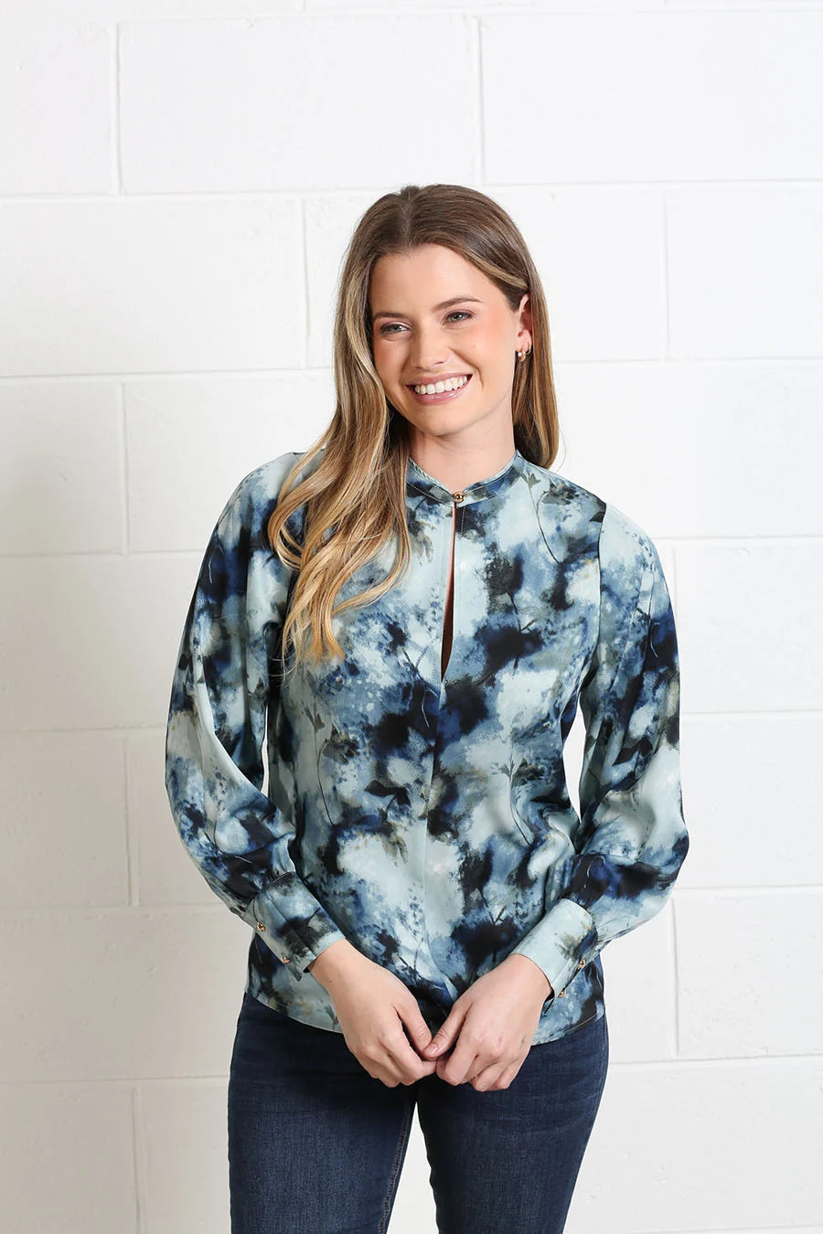 Leah Top Blue