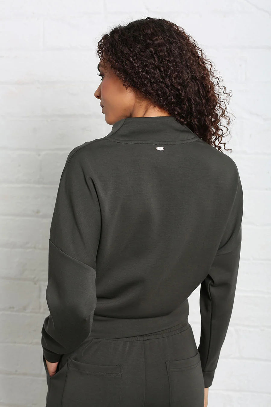 Sable Cowl Neck Khaki