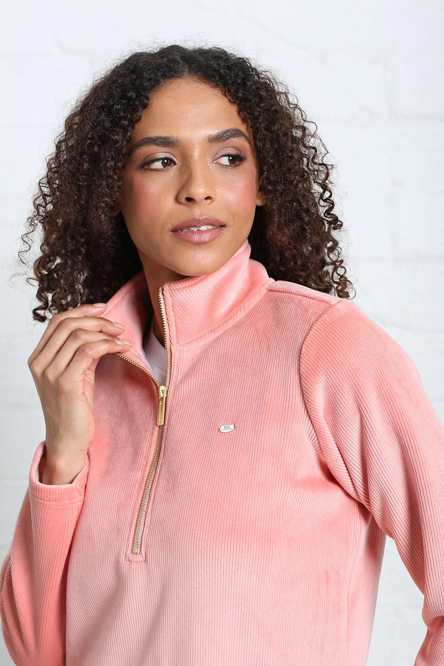 Paige Half Zip Terracotta