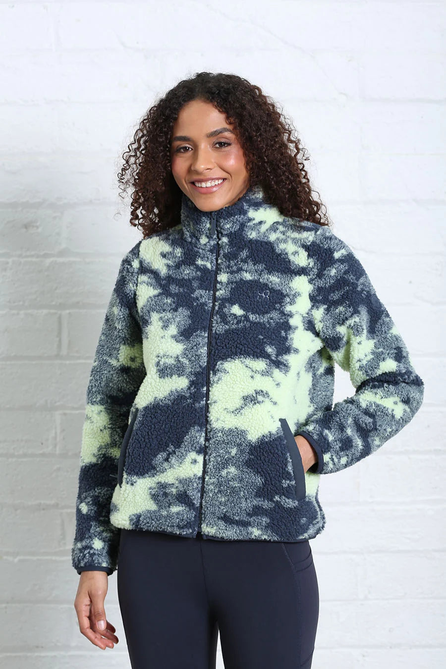 Mila Full Zip Borg Multi Print