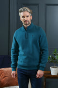 Wesley Half Zip Teal